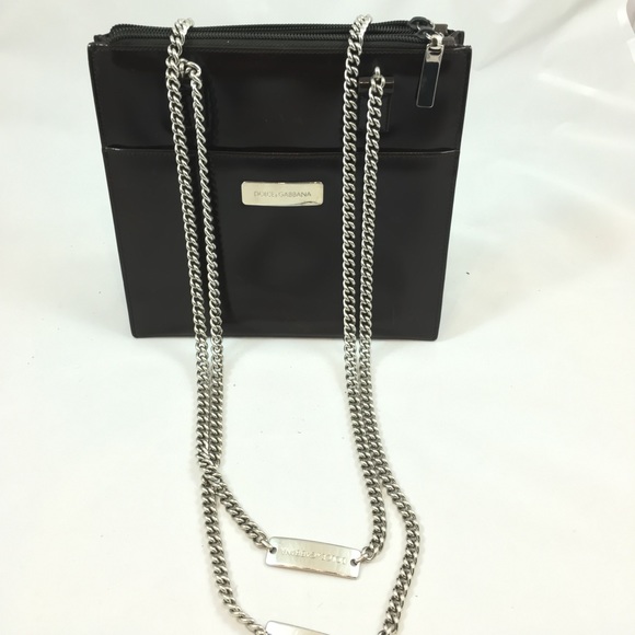 Dolce & Gabbana Handbags - Dolce & Gabbana bag - brown leather w chain